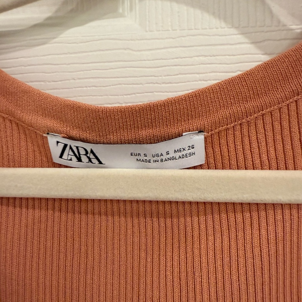 Zara Women's Peach Mini Dress - Picture 4 of 5